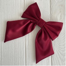 Атласный бант Поли, 14х16,5 см, бургунди, шт.