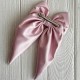 Бант платок атлас, 13,5 х 25 см, светло-розовый, шт.