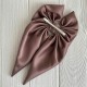 Бант платок атлас, 13,5 х 25 см, кофейный, шт.