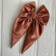 Бант платок атлас, 13,5 х 25 см, карамельный, шт.