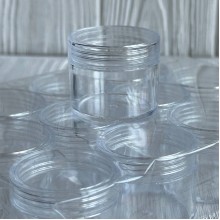 Контейнер круглый (H01783), Ø4х3.3 см, прозорий, упаковка 12 шт.