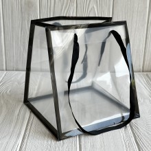 Пакет пластиковый квадратный, 15 см, черный, упаковка 10 шт.