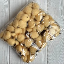 Хлопок стабилизированный (коробочка), 5-6 см, бежево-персиковый, упаковка 20 шт.