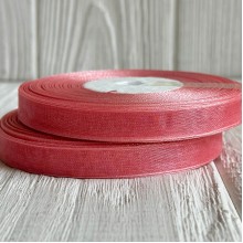 Органза 0,6 см, пудровый, рулон 45 м