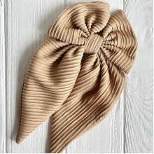 Бант платок гофре, 13х25 см, кофейный, шт.