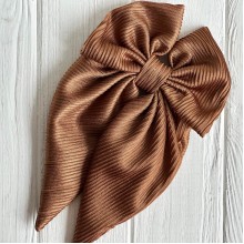 Бант платок гофре, 13х25 см, шоколадный, шт.