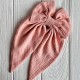 Бант платок муслин, 13х25 см, персиково-пудровый, шт.