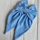 Бант платок муслин, 13х25 см, голубой, шт.