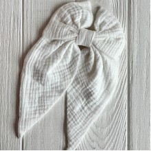 Бант платок муслин, 13х25 см, айвори, шт.