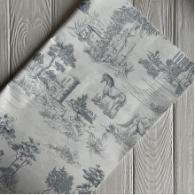 Пленка для цветов с принтом (J00347), синяя, 57х57 см, упаковка 20 шт.