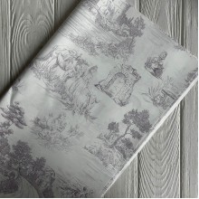 Пленка для цветов с принтом (J00347), сиреневая, 57х57 см, упаковка 20 шт.