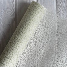 Сетка флористическая "Клеточка" (J00357), молочная, рулон 4,6 метра