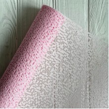 Сетка флористическая "Клеточка" (J00357), розовая, рулон 4,6 метра