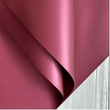 Пленка в листах "Матовый шелк" (J00649), бордовая, 58х58 см, упаковка 20 шт.