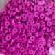Плоскі намистини, 6 мм, малинові, маленька упаковка 50 г