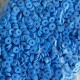 Плоскі намистини, 6 мм, світло-сині, маленька упаковка 50 г