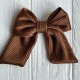Бант гофра перламутр, 12 см, шоколадный, шт.