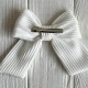 Бант гофра матовий, 12 см, білий, шт.