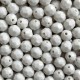 Бусина граненая круглая, 10 мм, белая, упаковка 500 г