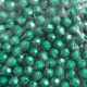 Бусина граненая круглая, 10 мм, темно-зеленая, упаковка 500 г