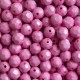 Бусина граненая круглая, 10 мм, розовая, упаковка 500 г