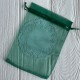 Органзовий мішечок, 13х18 см, темно-зелений, упаковка 100 шт.