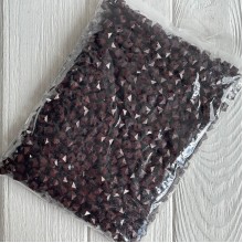 Намистина гранована кубовидна, 10 мм, шоколадна, упаковка 500 г