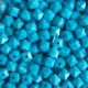 Намистина гранована кубовидна, 10 мм, бірюзова, упаковка 500 г