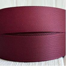 Репс 2,5 см, бордо, рулон 23 м
