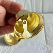 Колокольчик металлический, 32х45 мм, золото, упаковка 200 шт.