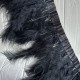 Тесьма с лебединых перьев, 15 см, черная, рулон 2 м Тесьма с лебединых перьев, 15 см, черная, рулон 2 м