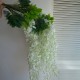 Свисающая ветка с белыми цветами (С30488), 90 см, бело-зеленый, шт.