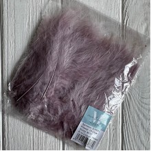 Перья (D30201), пудрово-коричневое, 10-13 см, упаковка 100 шт.