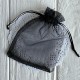 Органзовый мешочек, 9х12 см, черный, упаковка 100 шт.