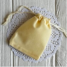 Бархатный мешочек, 10х12 см, молочный, упаковка 50 шт.