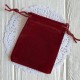Бархатний мішечок, 7х9 см, бордовий, упаковка 50 шт. Бархатний мішечок, 7х9 см, бордовий, упаковка 50 шт.