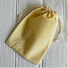 Бархатный мешочек, 13х18 см, молочный, упаковка 50 шт.