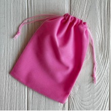 Бархатный мешочек, 13х18 см, розовый, упаковка 50 шт.