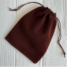 Бархатный мешочек, 13х18 см, шоколадный, упаковка 50 шт.