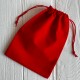 Бархатный мешочек, 13х18 см, красный, упаковка 50 шт.