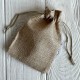Мішечок з мішковини, 10х14 см, бежевий, упаковка 50 шт. 