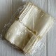 Мішечок з мішковини, 10х14 см, молочний, упаковка 50 шт. 