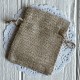 Мішечок з мішковини, 7х9 см, бежевий, упаковка 50 шт. 