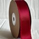 Атлас двосторонній з кантом, 2,5 см, бургунді, рулон 18,5 м Атлас двосторонній з кантом, 2,5 см, бургунді, рулон 18,5 м