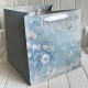 Пакет з широким дном (малюнок), 28х28х28 см, блакитний, упаковка 12 шт. 