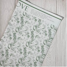 Пленка с перламутром "Romantic love", 57х57 см, зеленая, упаковка 20 шт.