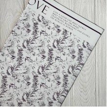 Пленка с перламутром "Romantic love", 57х57 см, фиолетовая, упаковка 20 шт.