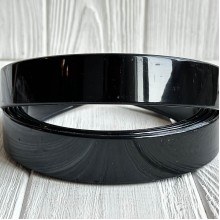 Обруч глянцевый 2,5 см (пластик), черный, упаковка 12 шт.