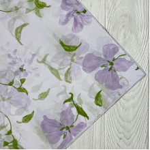 Бумага тишью с цветочным принтом (J00395), 50х68 см, лиловый, упаковка 20 шт.