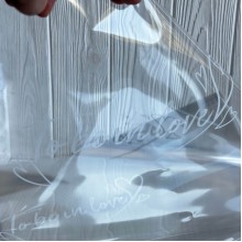 Пленка прозрачная "To be in love", 58х58 см, белая, упаковка 20 шт.